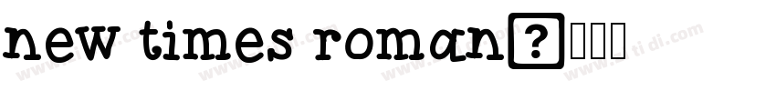 new times roman字体转换